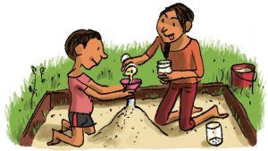 “Fabrique un mini-volcan“, Astrapi du 1er juillet 2016. Texte : Bruno Muscat, illustrations : Pénélope Paicheler.