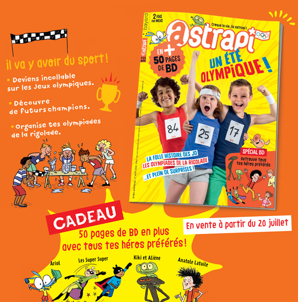 Sommaire du magazine Astrapi du 1er août 2016