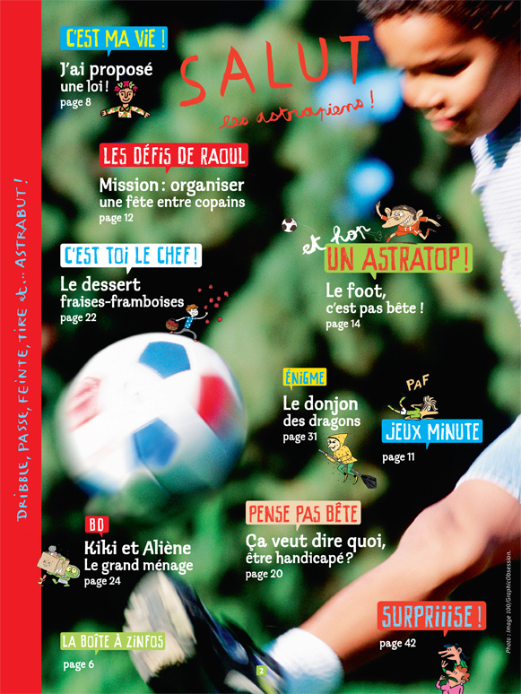 Sommaire du numéro d’Astrapi du 15 juin 2014