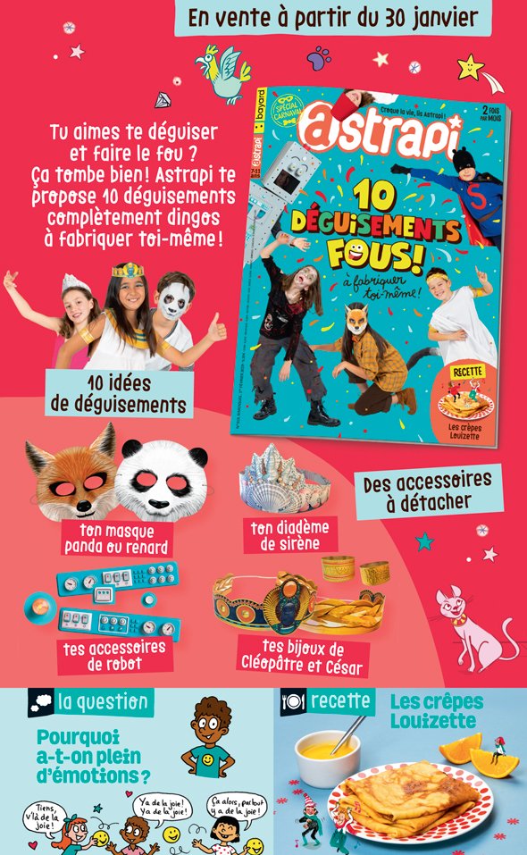 Sommaire du magazine Astrapi n° 919 du 1er février 2019