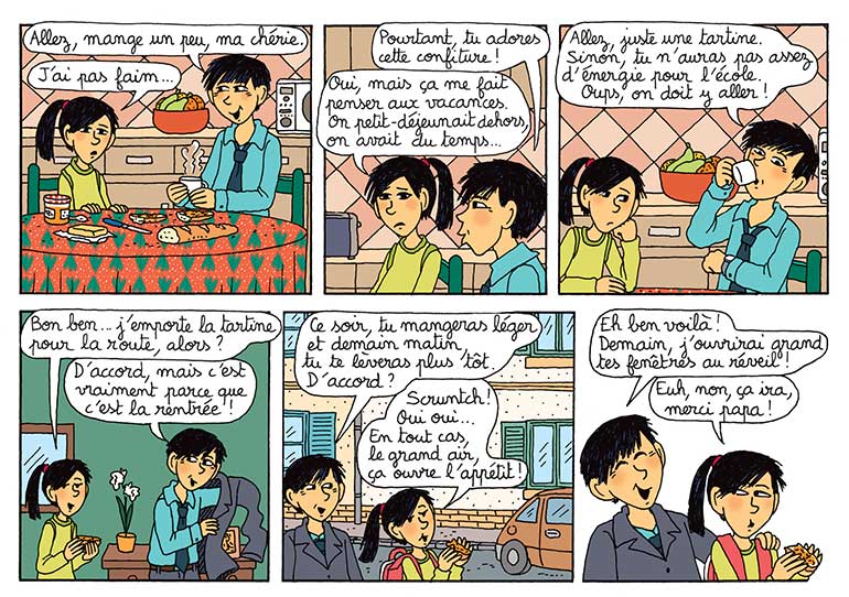 “Une super rentrée avec Lulu et ses copains”, Astrapi n°931, 1er septembre 2019. Texte : Sophie Furlaud. Illustrations : Marylise Morel, d’après des personnages créés par Bernadette Després. Couleurs : Laurence Croix.