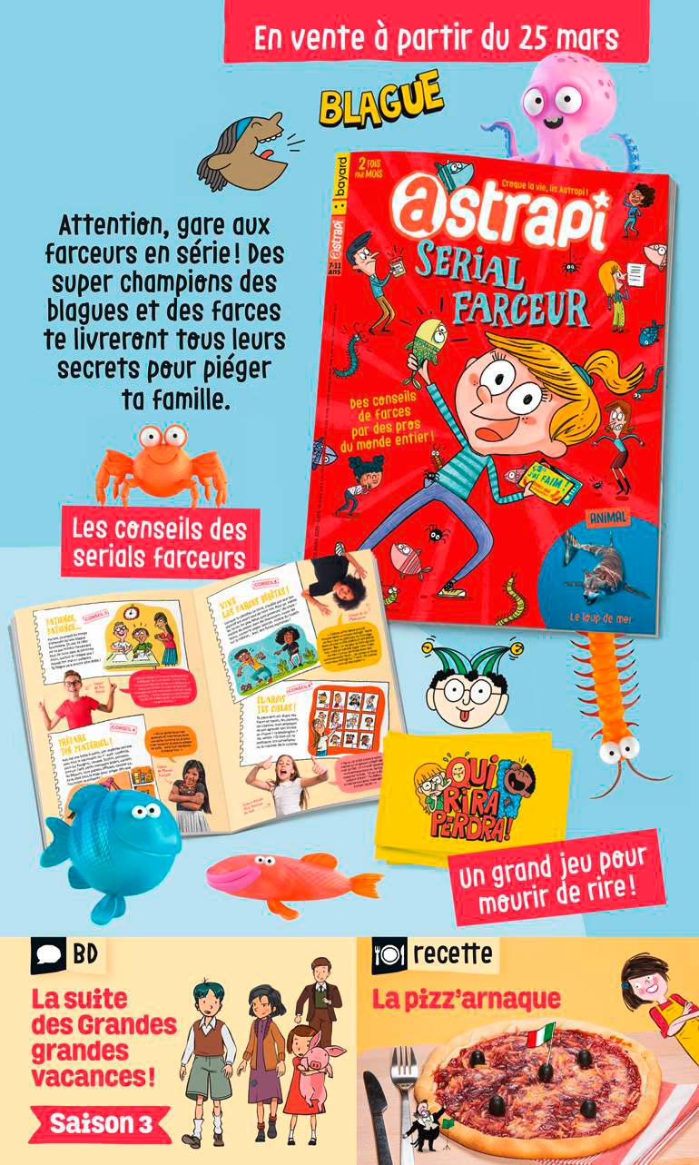 Sommaire du magazine Astrapi n° 945 du 1er avril 2020