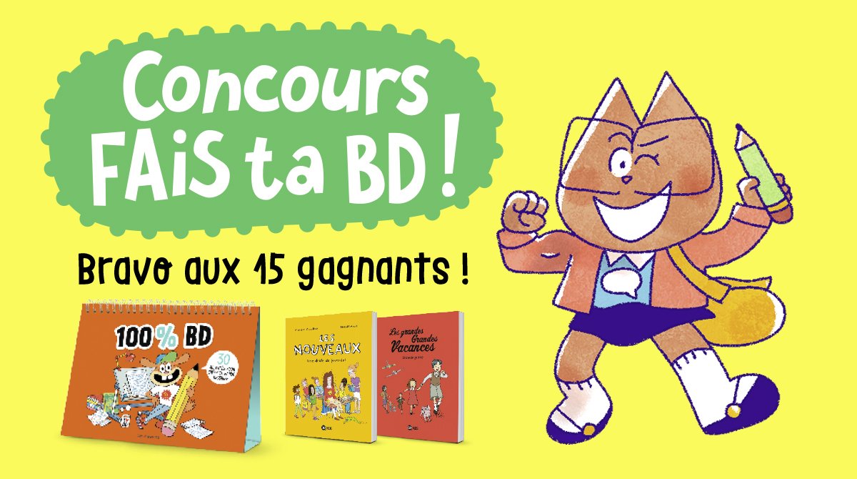 Bravo aux 15 gagnantes et gagnants du concours “Fais ta BD” lancé dans le n°940 d'Astrapi ! Astrapi n°946