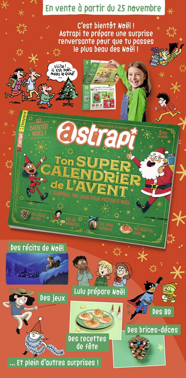 Sommaire du magazine Astrapi n° 959 du 1er décembre 2020