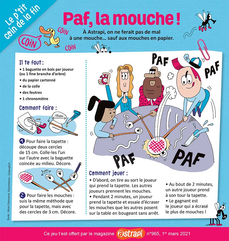 © Estocafich. Jeu Paf, la mouche !