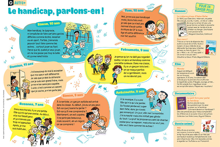 Le handicap, parlons-en ! Illustrations : Jess Pauwels.