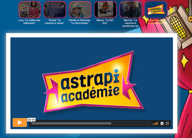 Découvre les vidéos des gagnantes et des gagnants de l'Astrapi Académie 2022