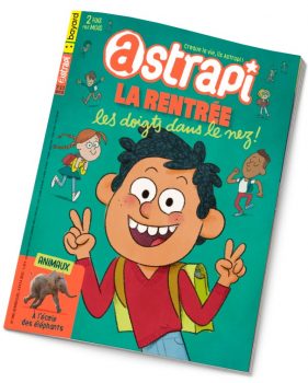 Couverture du magazine Astrapi n° 997 du 1er septembre 2022 - La rentrée les doigts dans le nez