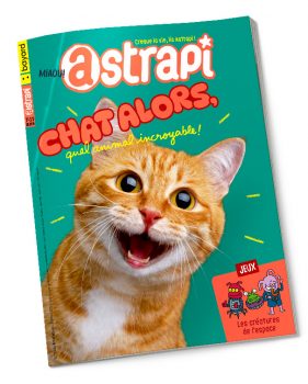 Couverture du magazine Astrapi n° 1031 du 1er mars 2024. Chat alors.