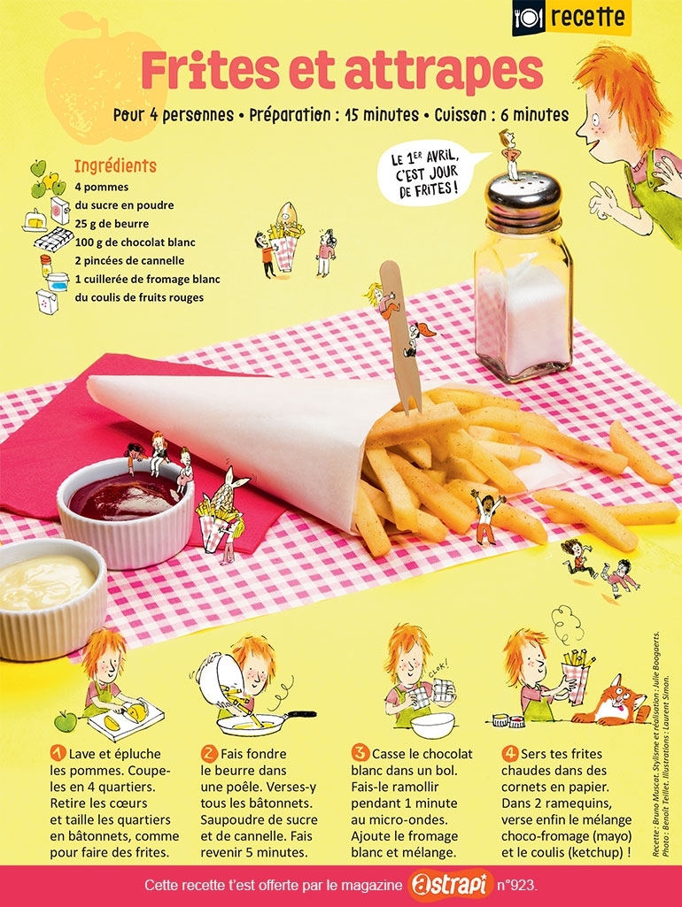 “Les frites et attrapes”, Astrapi n°923, 1er avril 2019