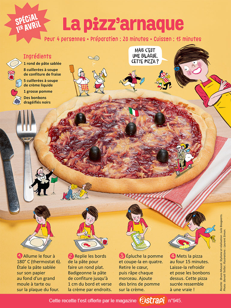 “La pizz’arnaque”, Astrapi n°945, 1er avril 2020.