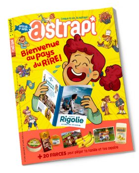 Couverture du magazine Astrapi n° 1033 du 1er avril 2024. Bienvenue au pays du rire !