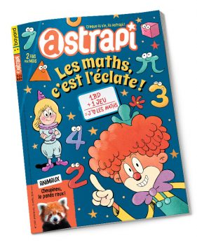 Couverture du magazine Astrapi n° 1034 du 15 avril 2024. Les maths, c'est l'éclate.