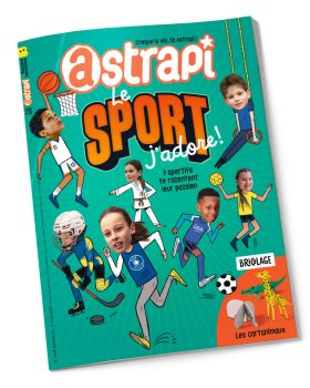 Couverture du magazine Astrapi n° 1059 du 1er juin 2025. Le sport, j'adore !