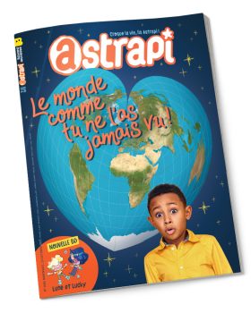 Couverture du magazine Astrapi n° 1066 du 15 octobre 2025. Le monde comme tu ne l'as jamais vu.